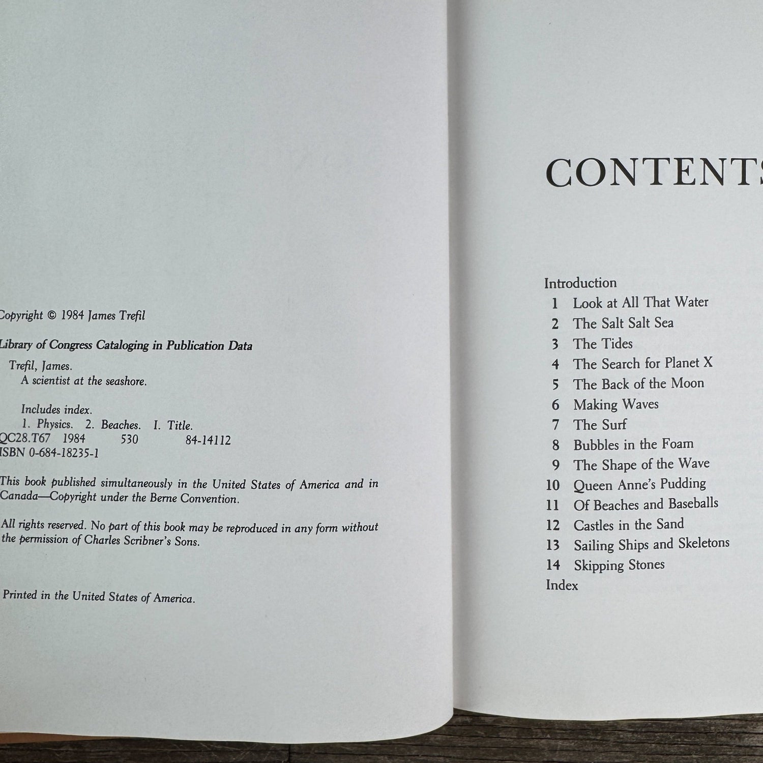 A Scientist at the Seashore, 1984, Physics of Waves, Nature Study - Pretty Old Books