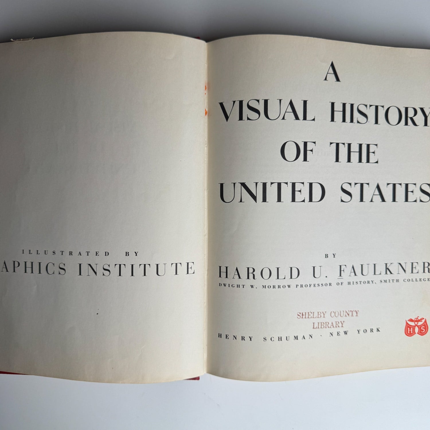 A Visual History of the United States by Harold U. Faulkner, 1953 - Pretty Old Books