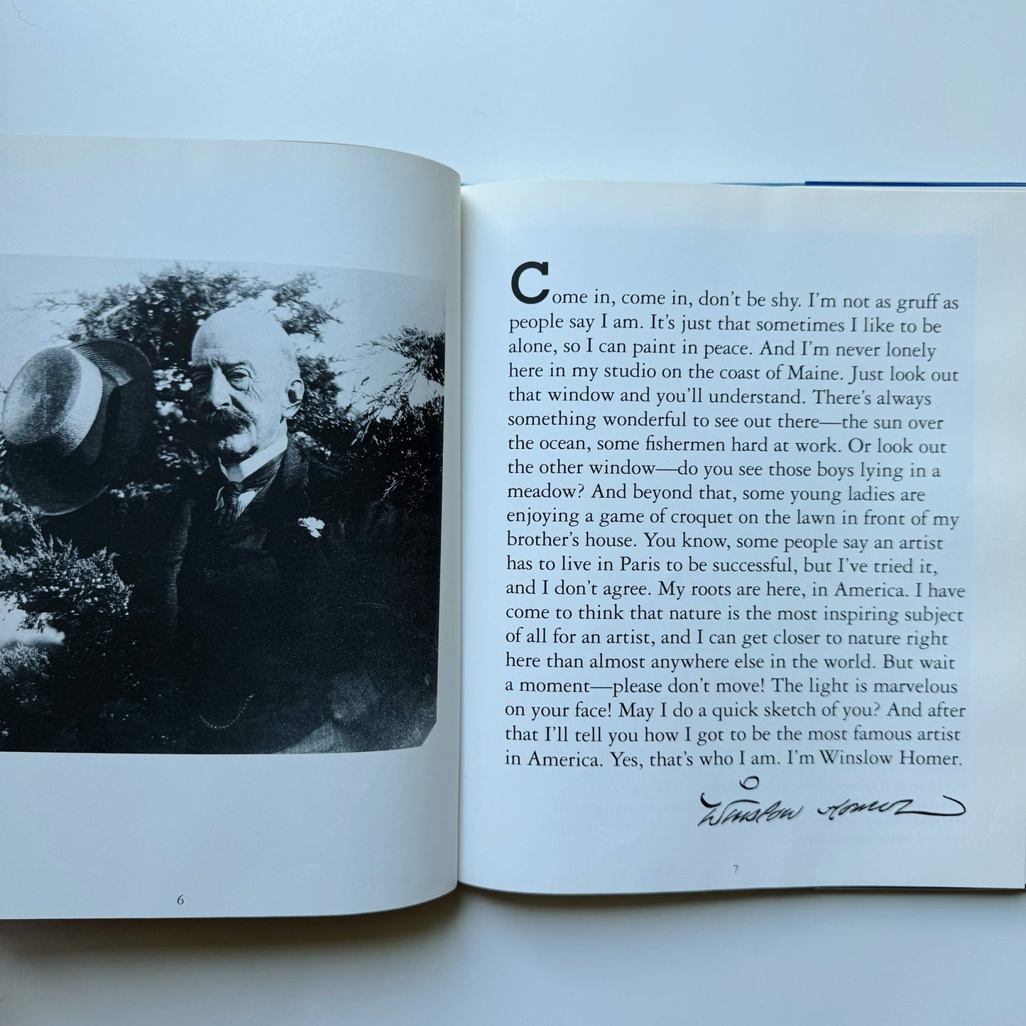 A Weekend With Winslow Homer, 1993, Children's Art Picture Study Hardcover - Pretty Old Books