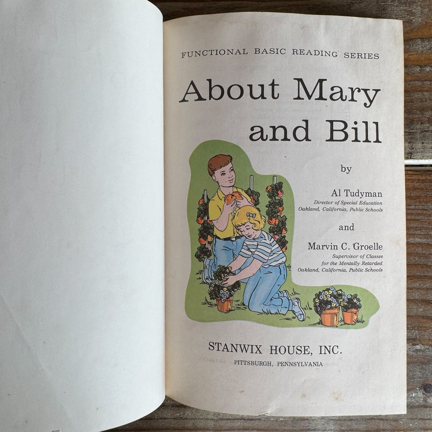 About Mary and Bill, 1963 Early Elementary Reader - Pretty Old Books
