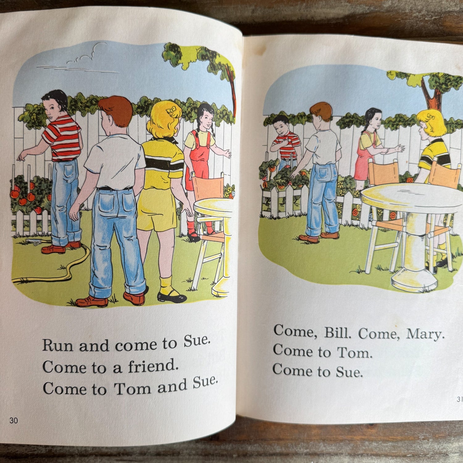 About Mary and Bill, 1963 Early Elementary Reader - Pretty Old Books