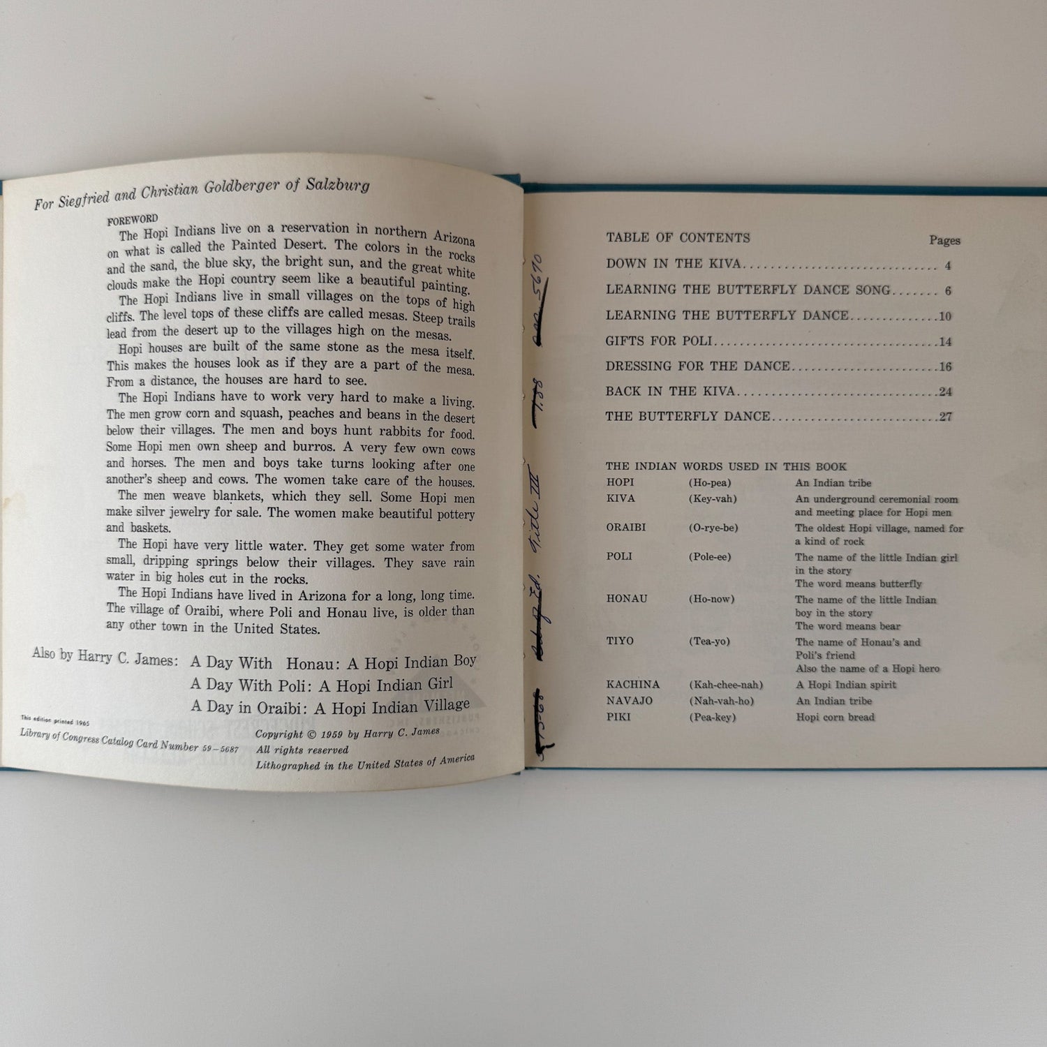 About The Hopi Indian Butterfly Dance, 1965 Kids Book - Pretty Old Books