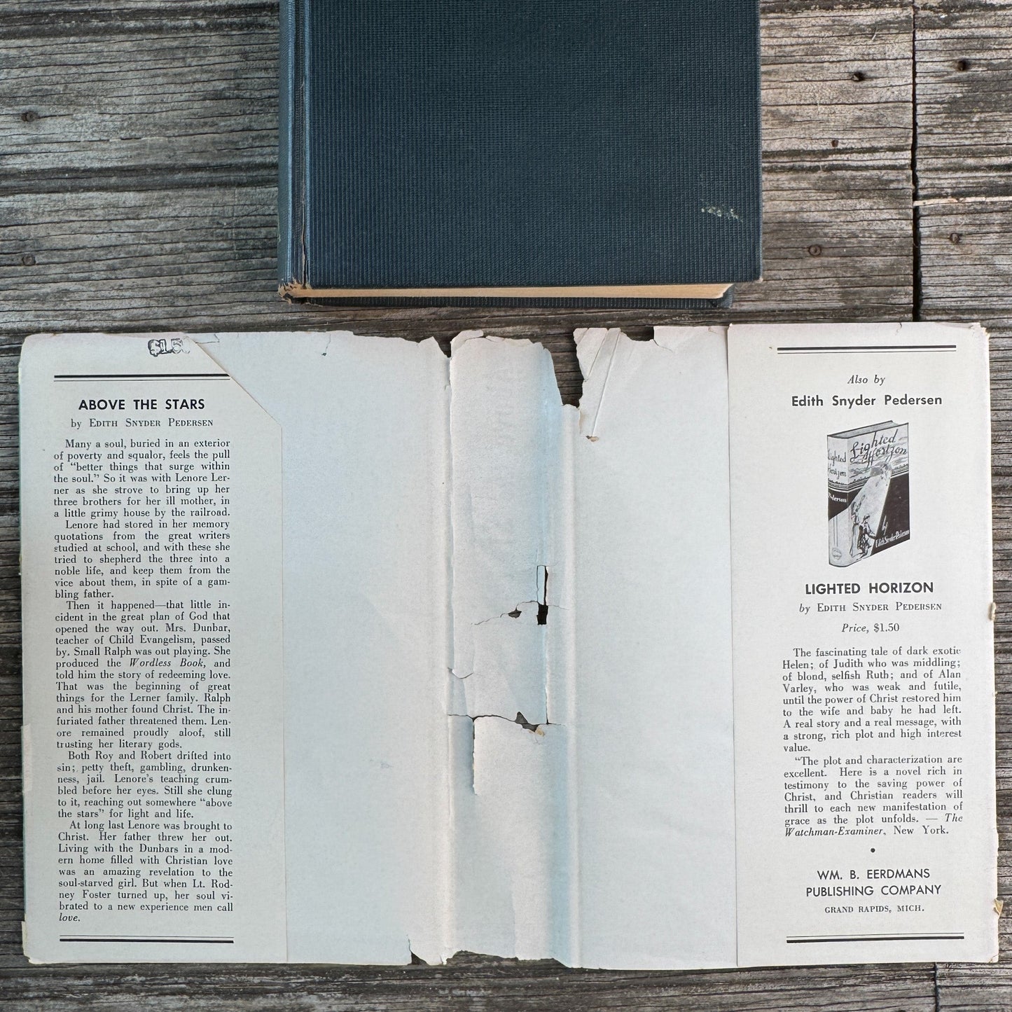 Above the Stars, Edith Snyder Pedersen, 1945, 2nd Printing 1946 - Pretty Old Books