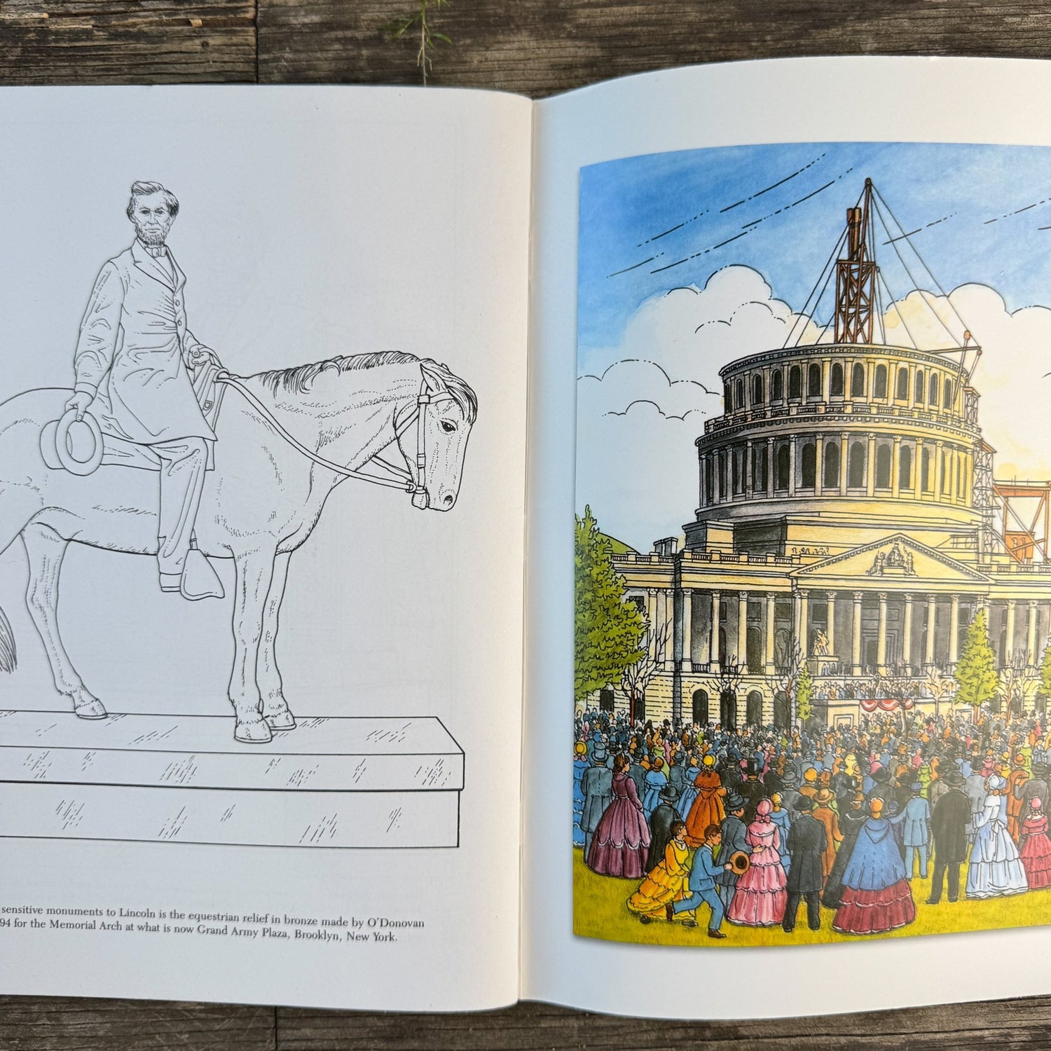 Abraham Lincoln Coloring Book, Dover Publications, 2013 - Pretty Old Books