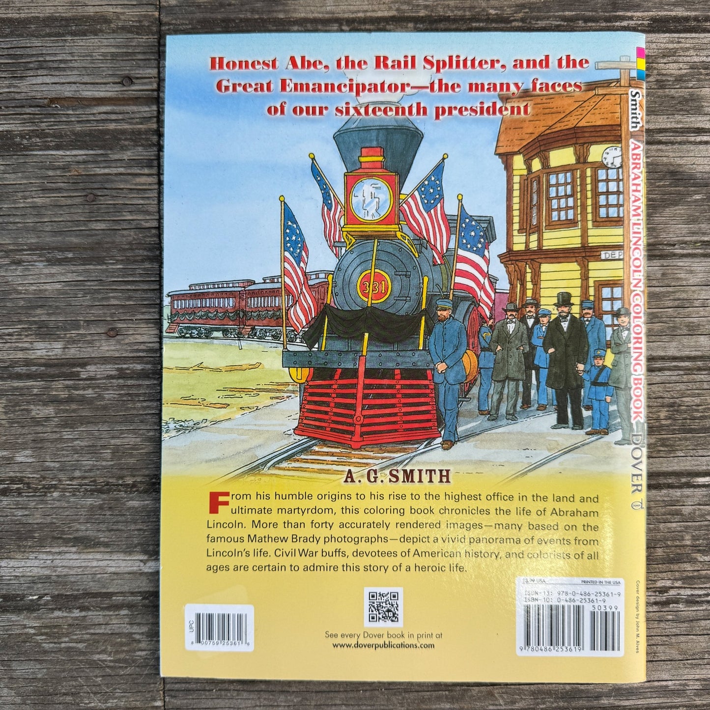 Abraham Lincoln Coloring Book, Dover Publications, 2013 - Pretty Old Books