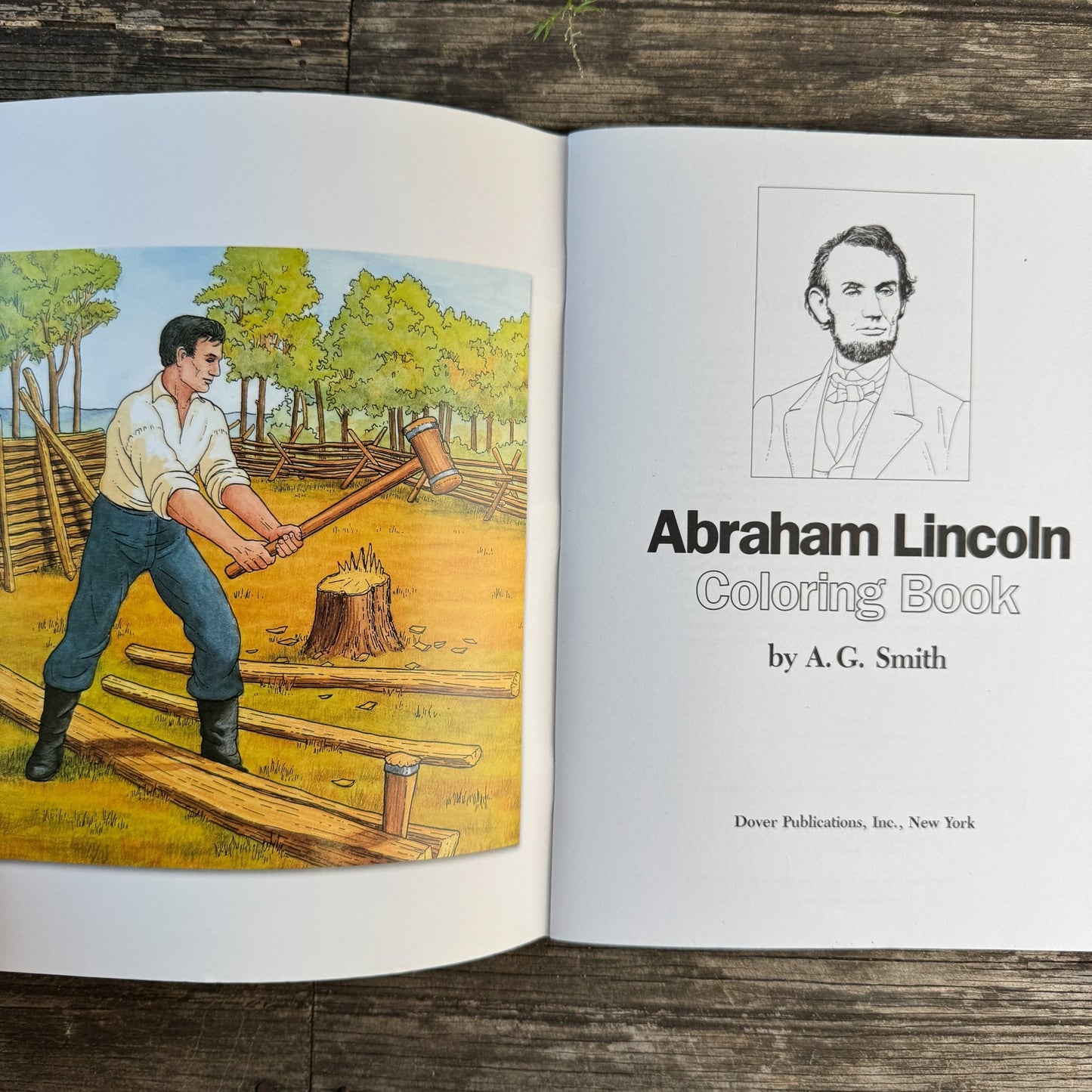 Abraham Lincoln Coloring Book, Dover Publications, 2013 - Pretty Old Books