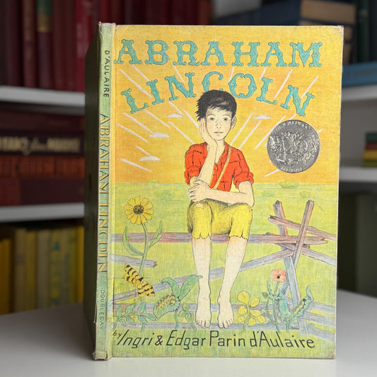 Abraham Lincoln, Ingri & Edgar Parin d'Aulaire, 1957 - Pretty Old Books