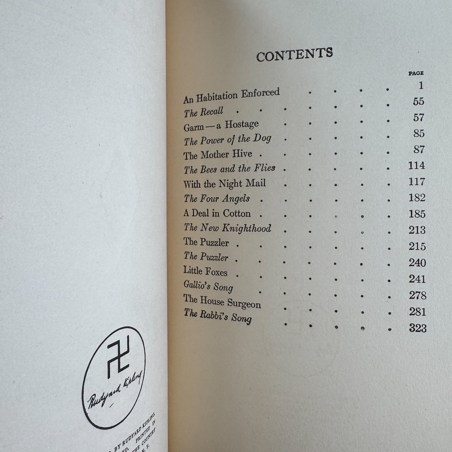 Actions and Reactions, Rudyard Kipling, 1925 - Pretty Old Books