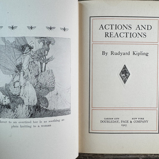 Actions and Reactions, Rudyard Kipling, 1925 - Pretty Old Books