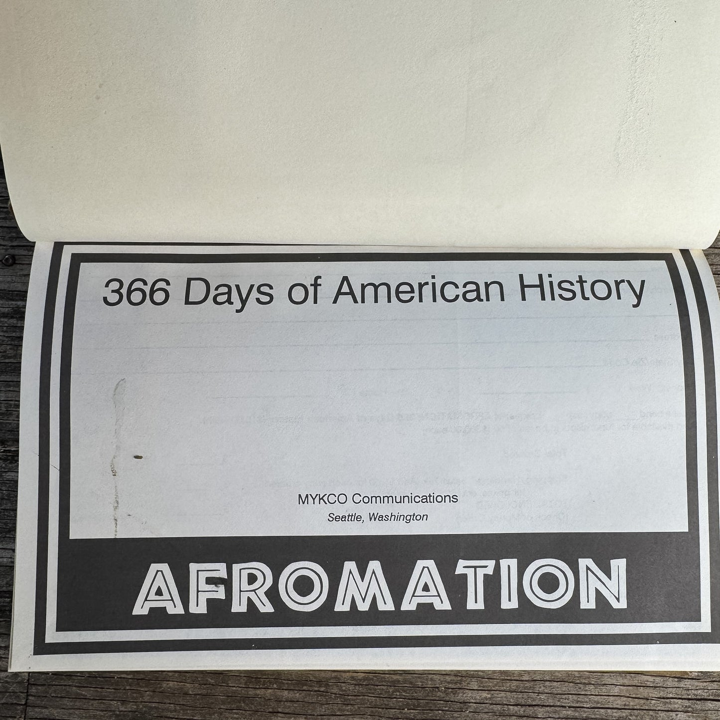Afromation, 366 Days of African American History - Pretty Old Books