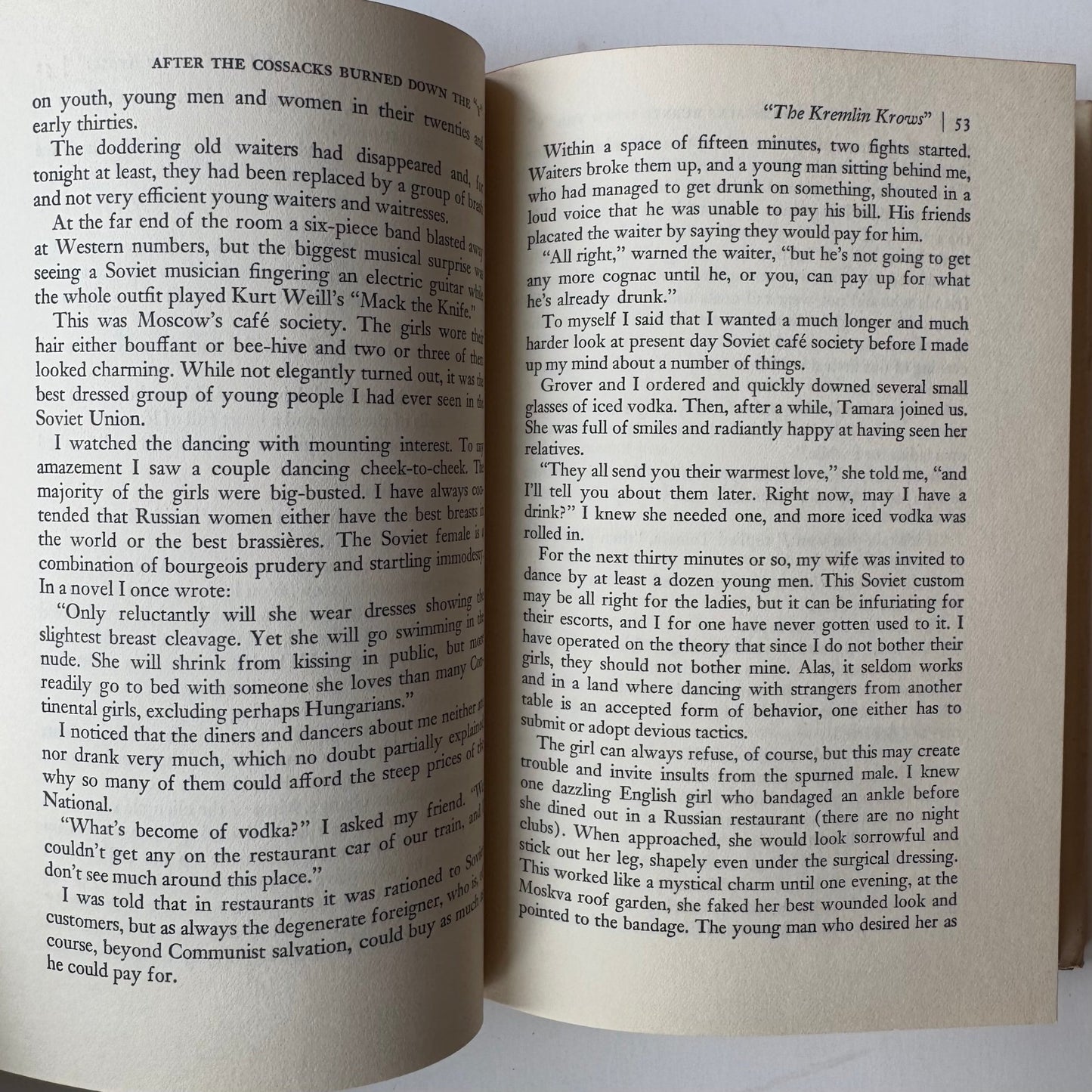 After the Cossacks Burned Down the "Y", Eddy Gilmore, Soviet History, First Edition, 1964 - Pretty Old Books