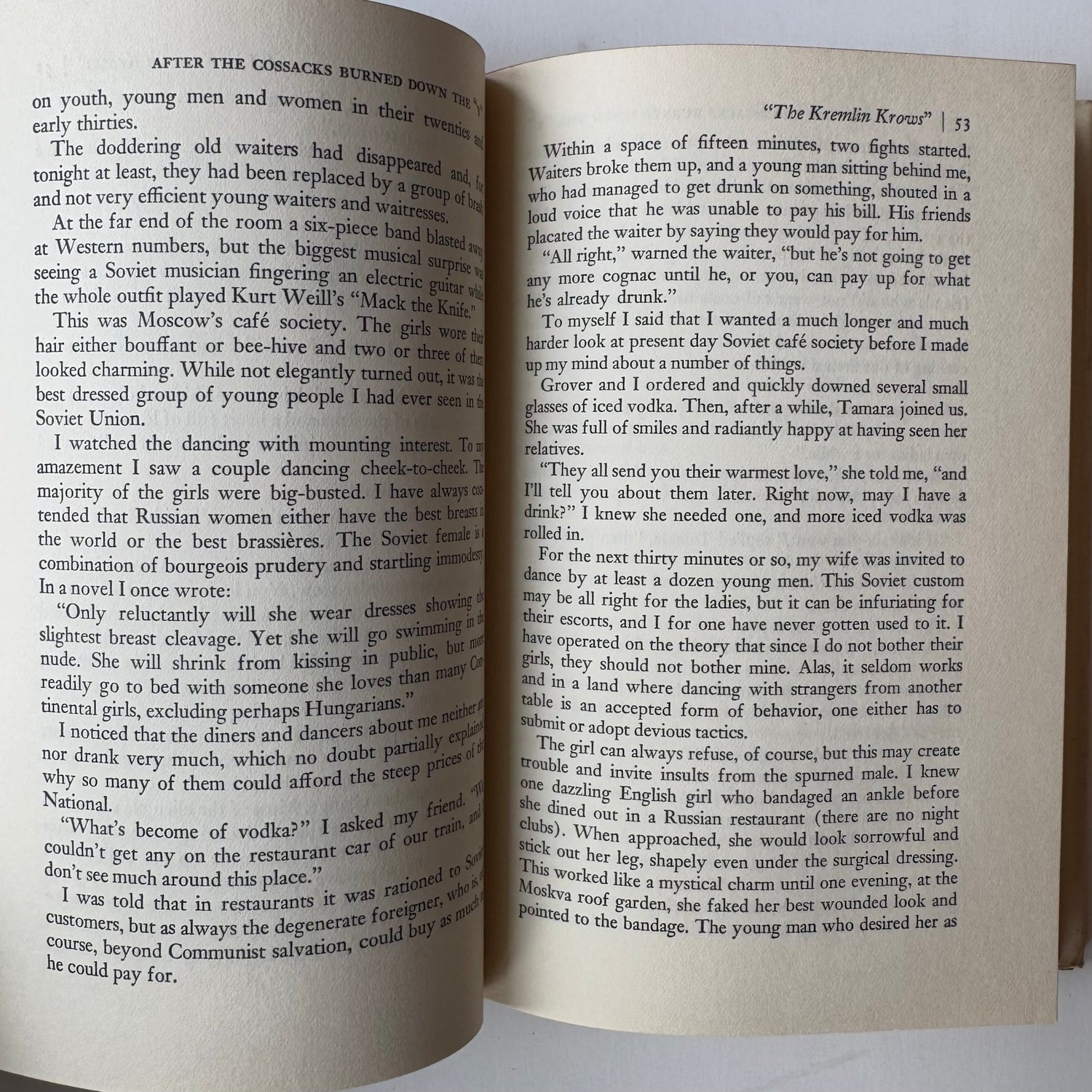 After the Cossacks Burned Down the "Y", Eddy Gilmore, Soviet History, First Edition, 1964 - Pretty Old Books