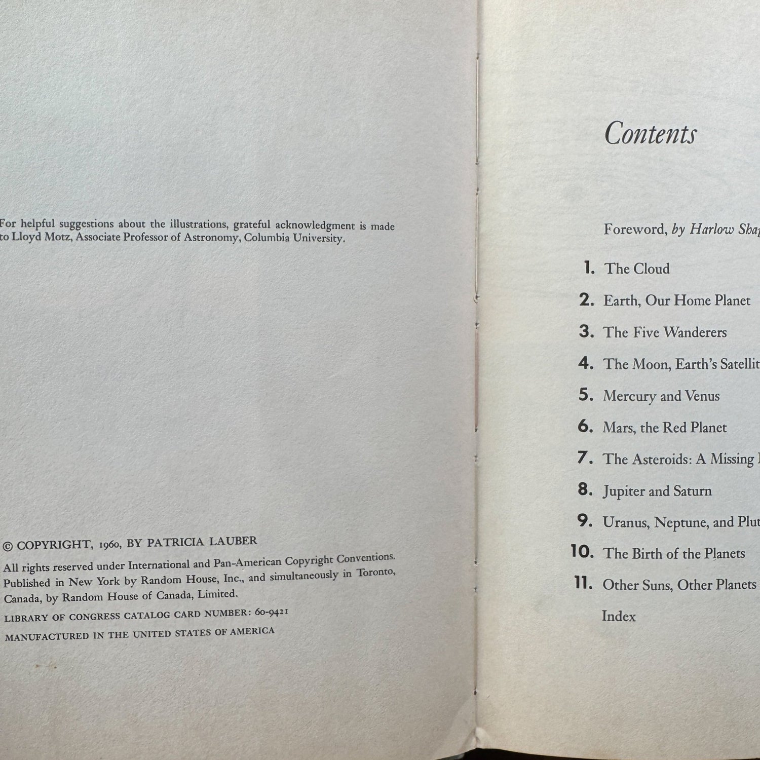 All About The Planets, Patricia Lauber, 1960, Kids Nature Study - Pretty Old Books