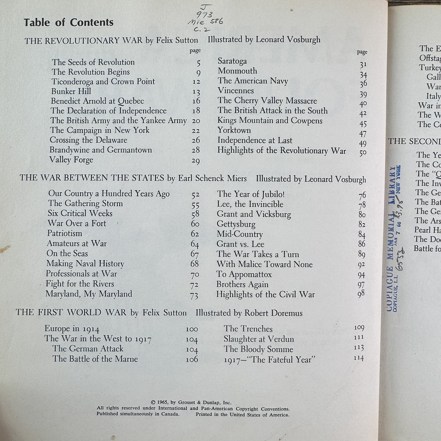 America During Four Wars, Earl Schenck Miers and Felix Sutton, 1965 - Pretty Old Books
