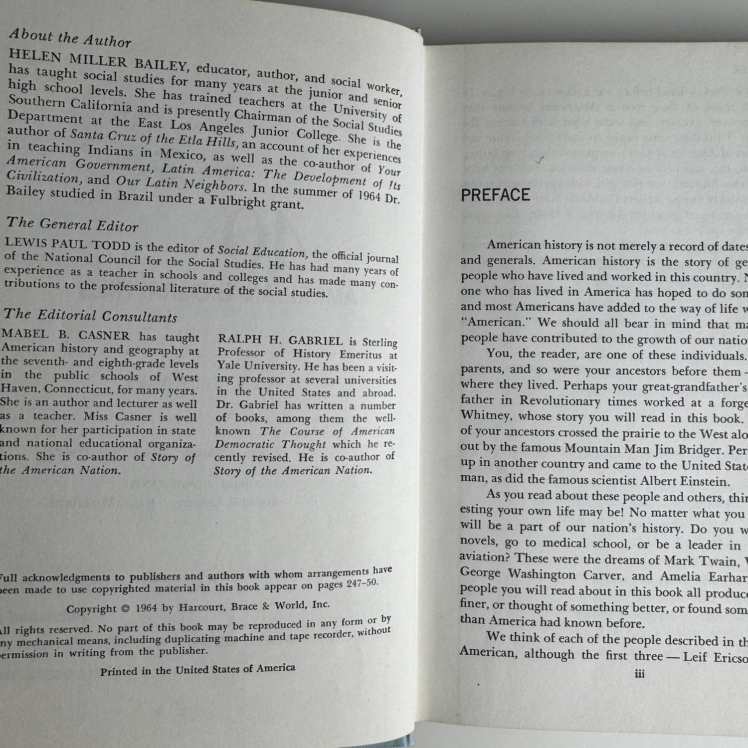 American Biographies: 40 Influential Figures – California State Textbook, 1964 - Pretty Old Books