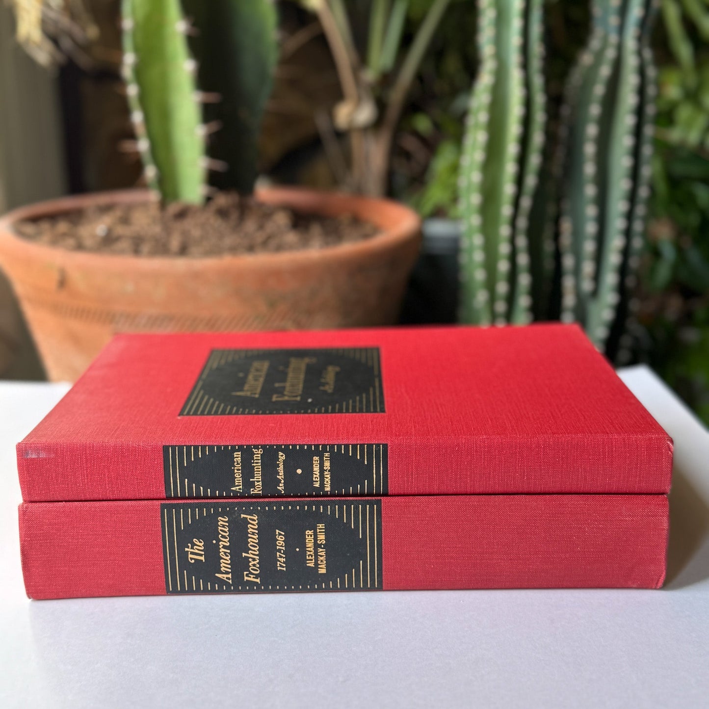 American Foxhound, Fox Hunting Set of 2, 1968 Oversized Books - Pretty Old Books