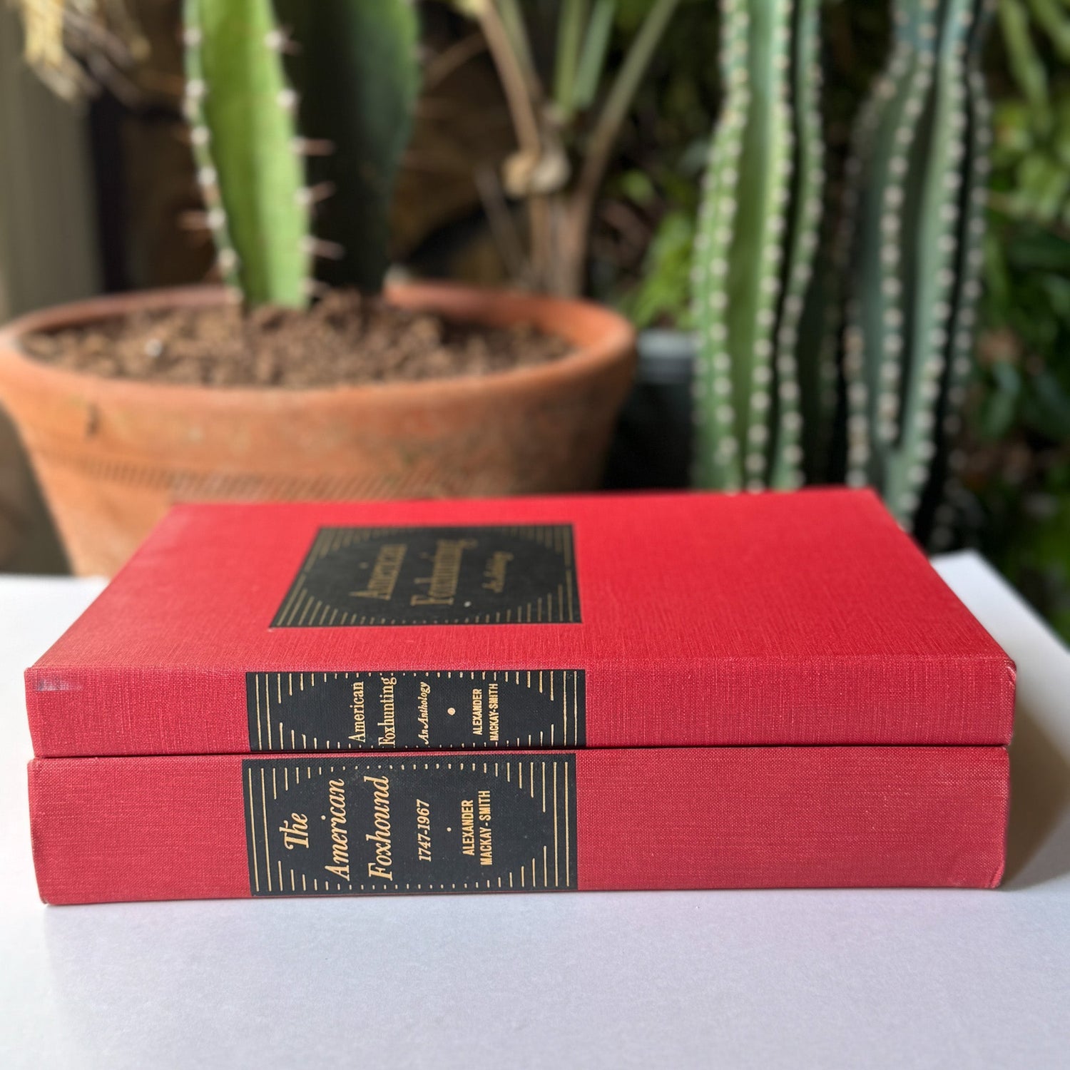 American Foxhound, Fox Hunting Set of 2, 1968 Oversized Books - Pretty Old Books