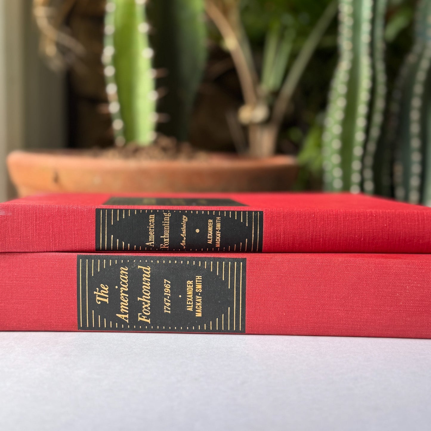 American Foxhound, Fox Hunting Set of 2, 1968 Oversized Books - Pretty Old Books