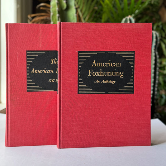American Foxhound, Fox Hunting Set of 2, 1968 Oversized Books - Pretty Old Books
