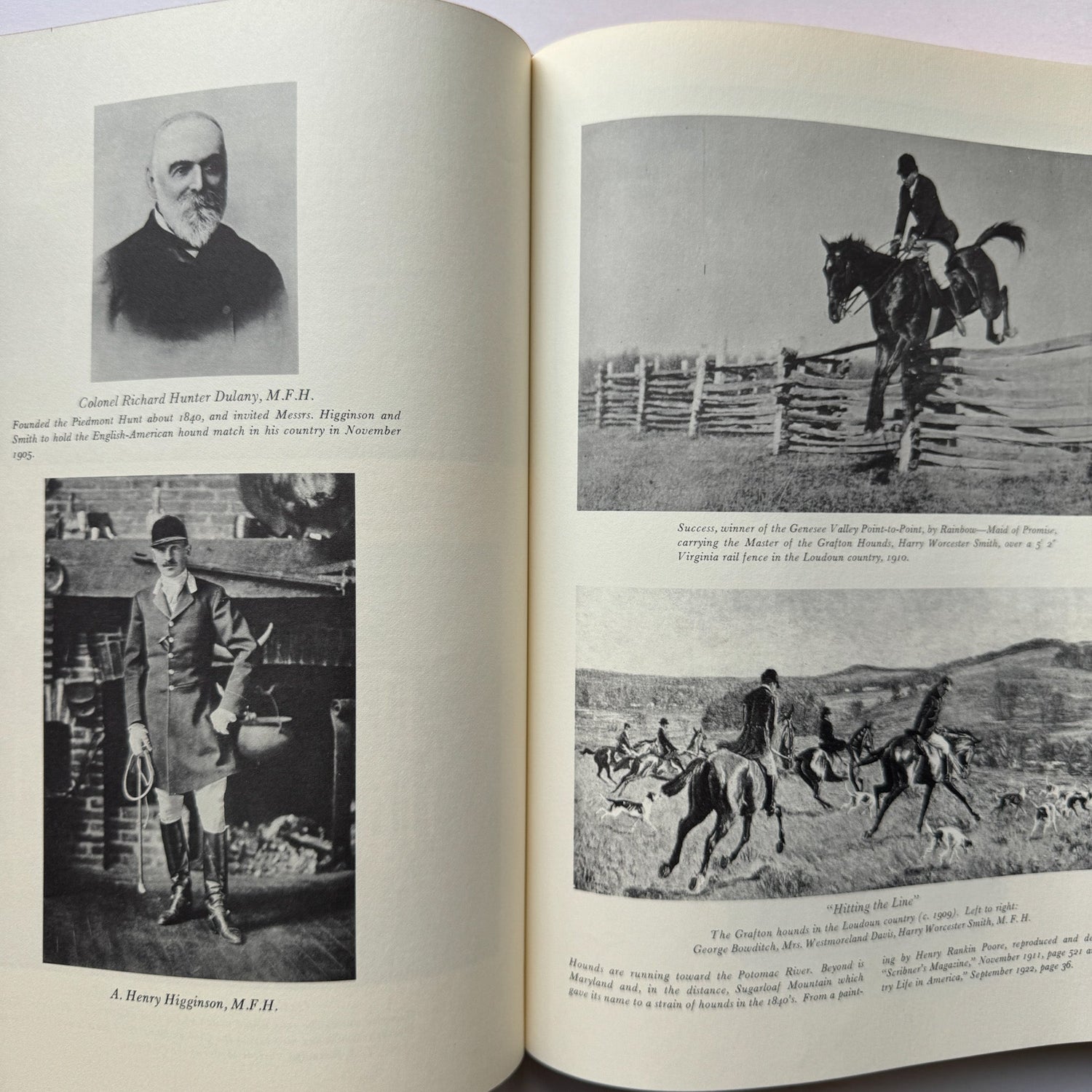 American Foxhound, Fox Hunting Set of 2, 1968 Oversized Books - Pretty Old Books