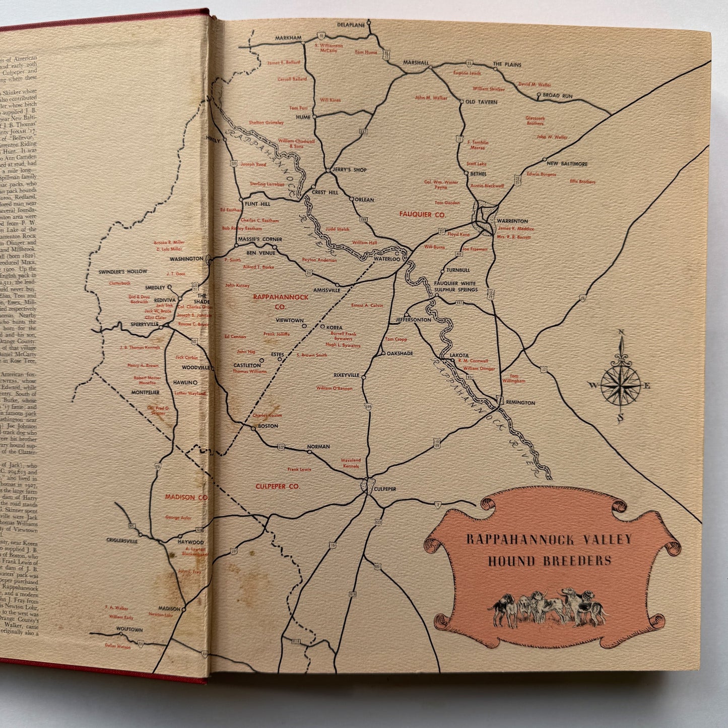 American Foxhound, Fox Hunting Set of 2, 1968 Oversized Books - Pretty Old Books