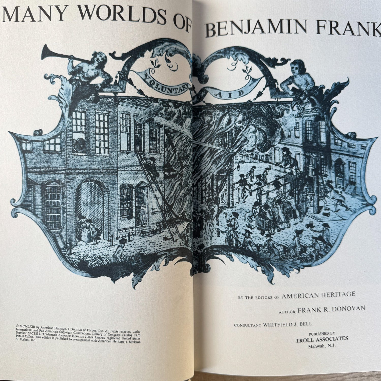 American Heritage Junior Library – The Many Worlds of Benjamin Franklin, 1963 - Pretty Old Books