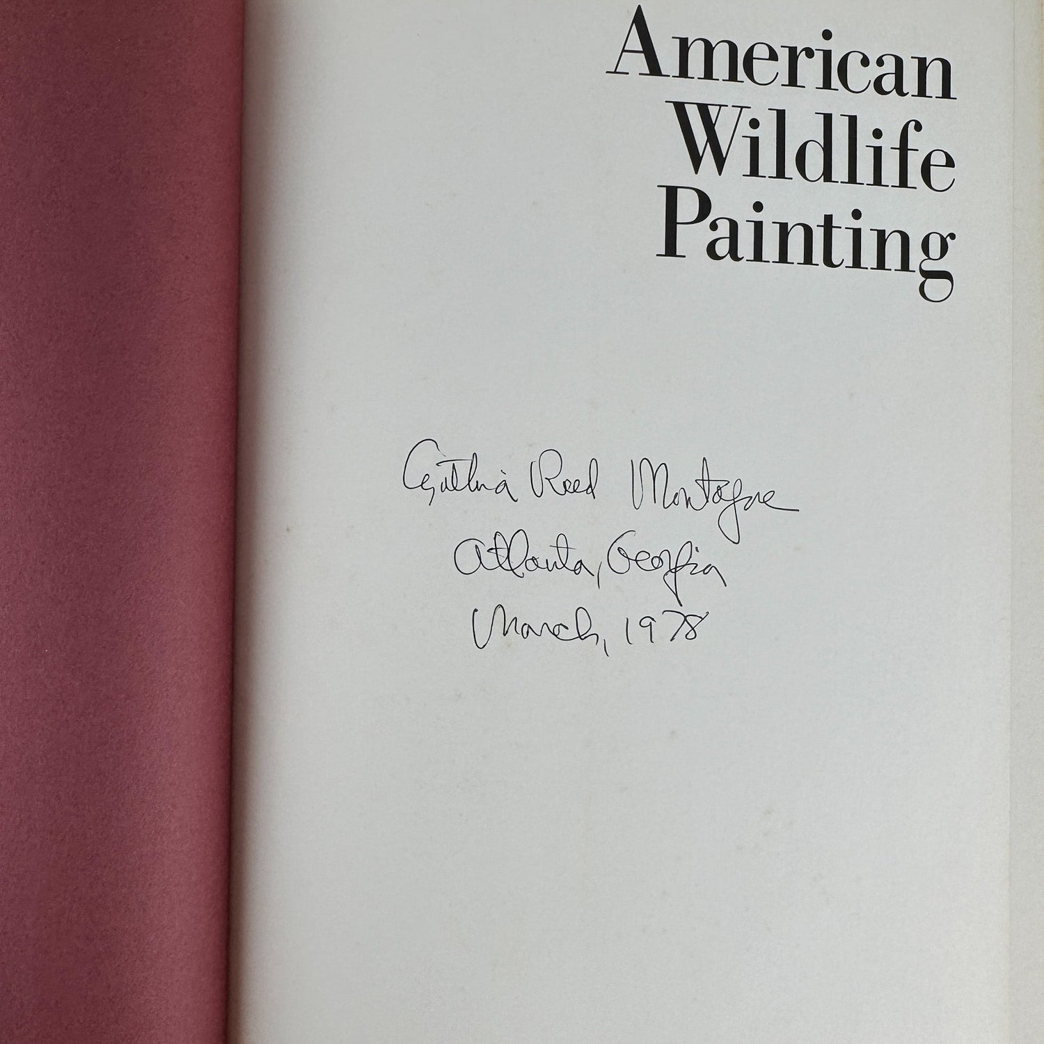 American Wildlife Painting, 1975, Fuertes, Audubon, Heade, Wilson, Thayer, Catesby - Pretty Old Books