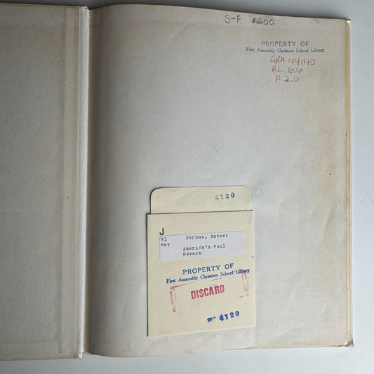 America’s Paul Revere by Esther Forbes, Illustrated by Lynd Ward (1946, Scott Foresman Edition) - Pretty Old Books