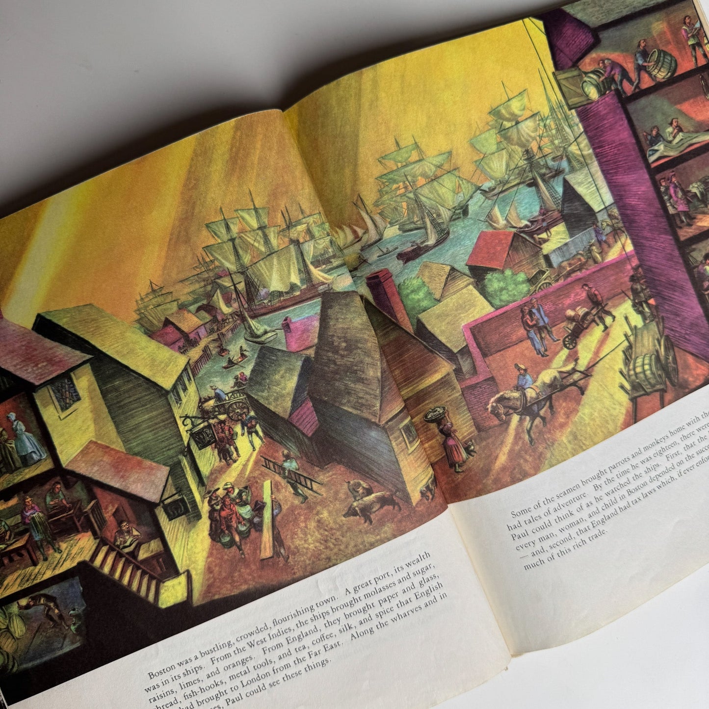 America’s Paul Revere by Esther Forbes, Illustrated by Lynd Ward (1946, Scott Foresman Edition) - Pretty Old Books
