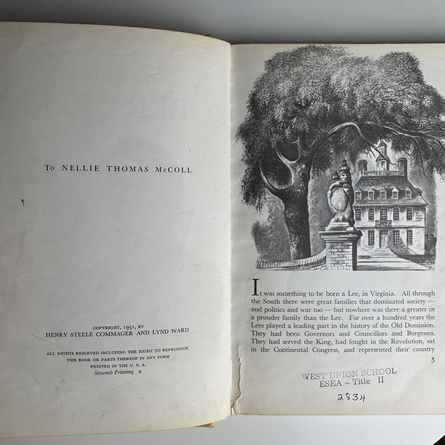 America's Robert E. Lee, Henry Steele Commager, 1951, Illustrated Hardcover - Pretty Old Books