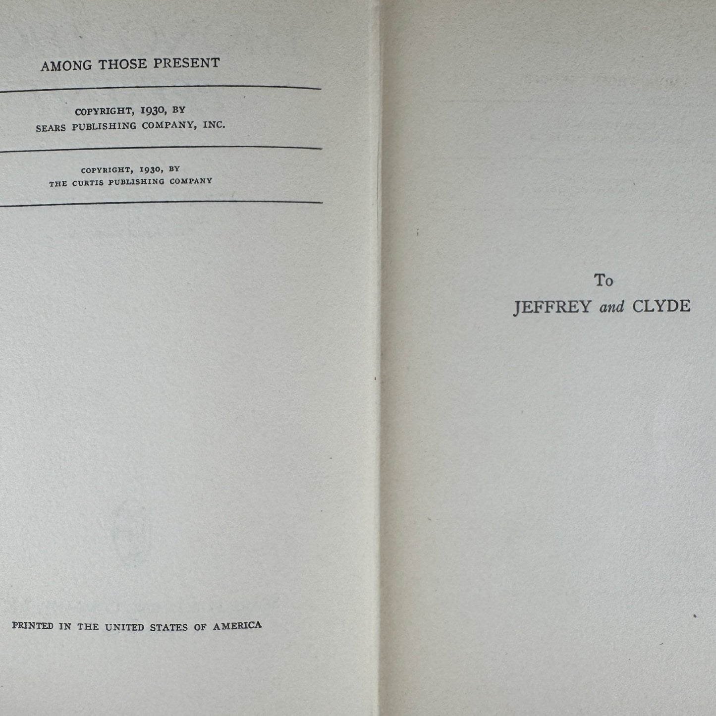 Among Those Present, 1930 Mystery Thriller, Arthur S Roche - Pretty Old Books