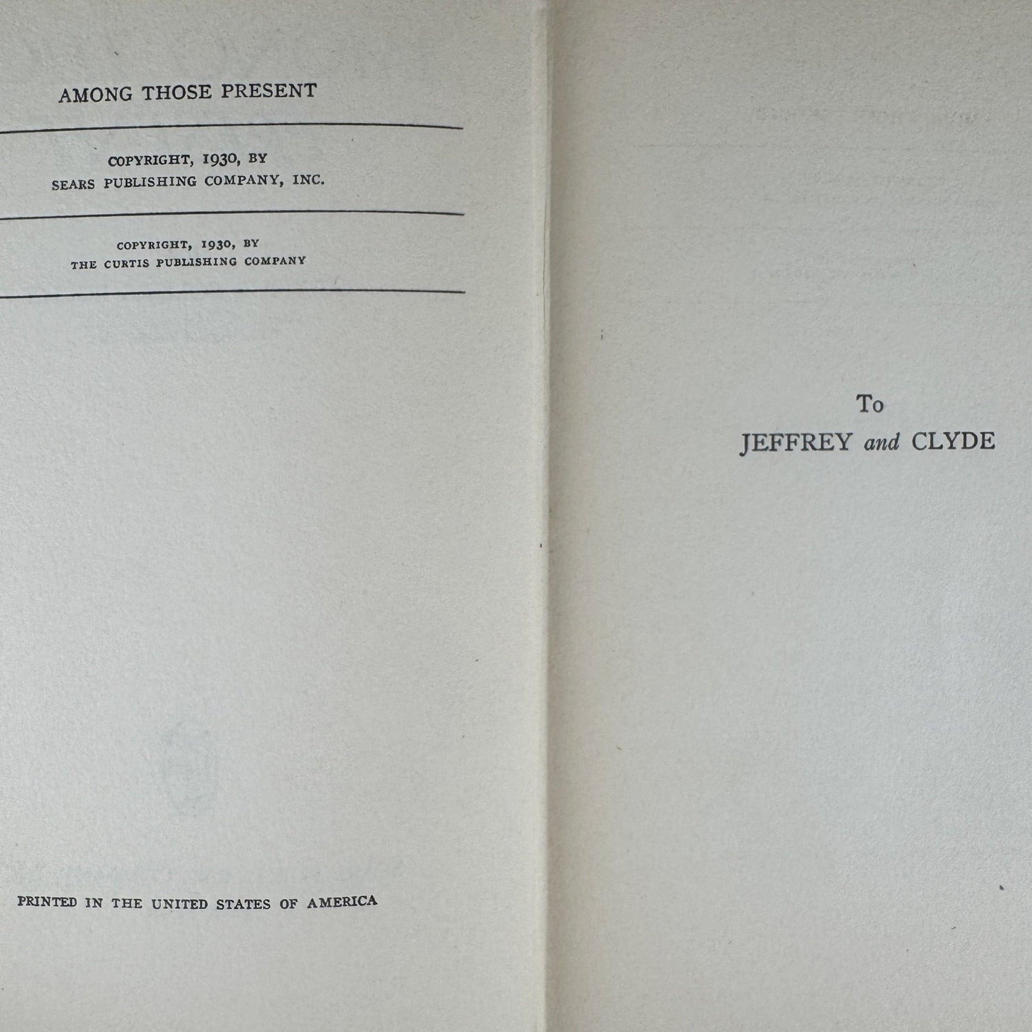Among Those Present, 1930 Mystery Thriller, Arthur S Roche - Pretty Old Books