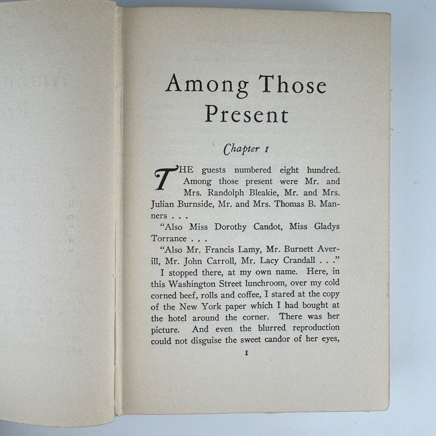 Among Those Present, 1930 Mystery Thriller, Arthur S Roche - Pretty Old Books