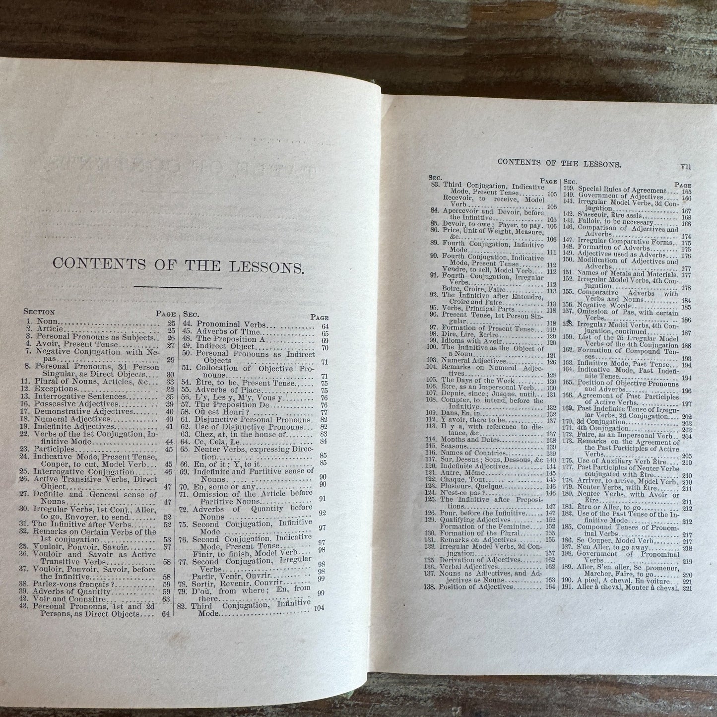 An Analytical and Practical French Grammar, 1880, Antique School Book - Pretty Old Books