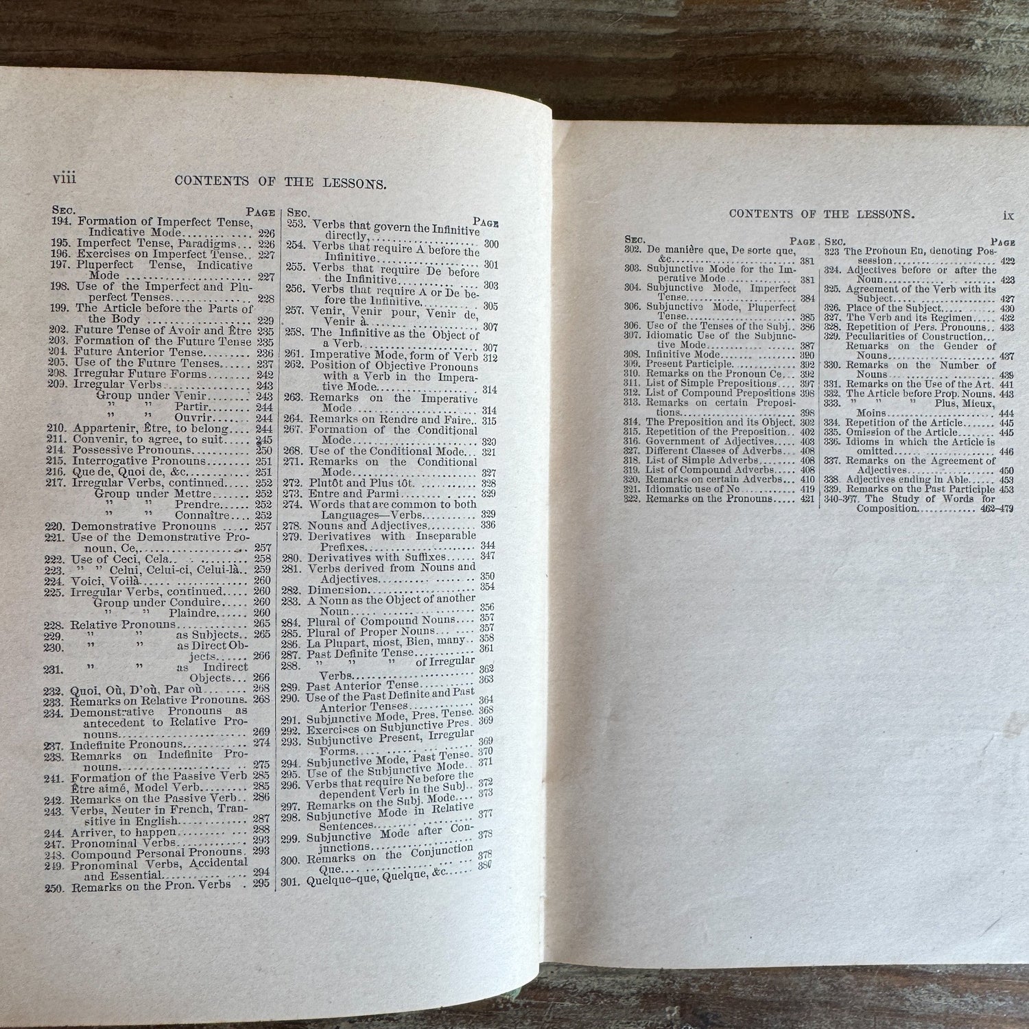 An Analytical and Practical French Grammar, 1880, Antique School Book - Pretty Old Books