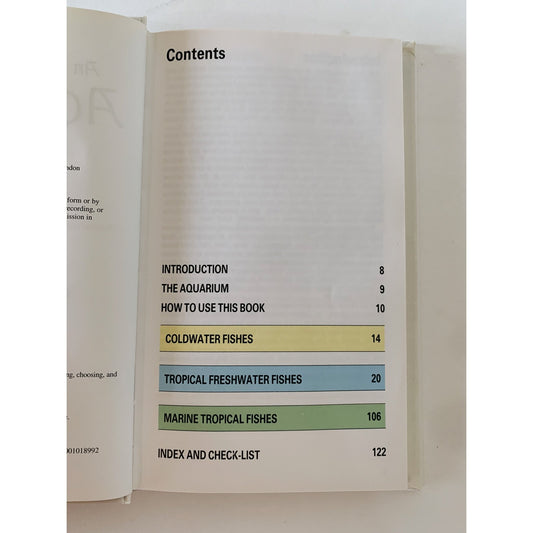 An Instant Guide to Aquarium Fish, 2001, Hardcover Field Guide - Pretty Old Books