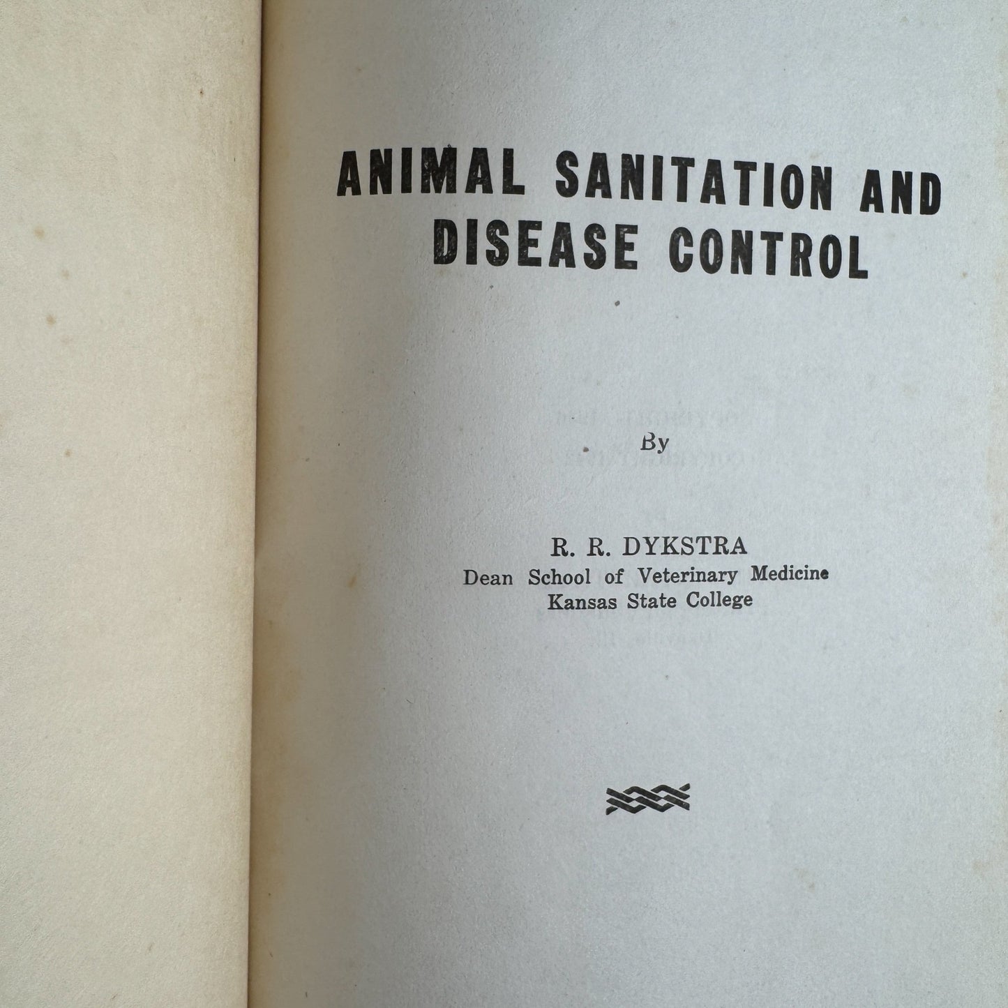 Animal Sanitation and Disease Control, 1946 Veterinary Textbook - Pretty Old Books
