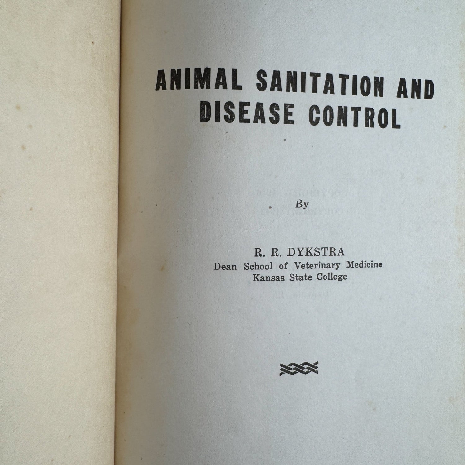 Animal Sanitation and Disease Control, 1946 Veterinary Textbook - Pretty Old Books