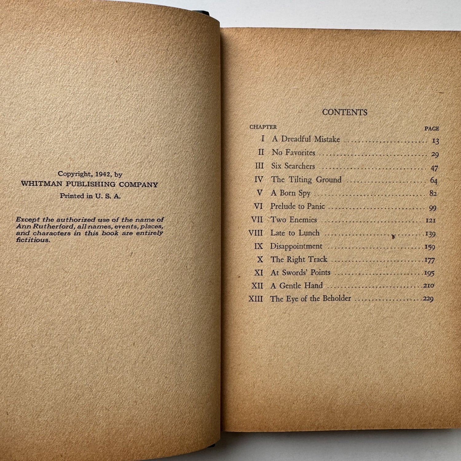 Ann Rutherford and The Key to Nightmare Hall by Kathryn Heisenfelt 1942 Whitman - Pretty Old Books