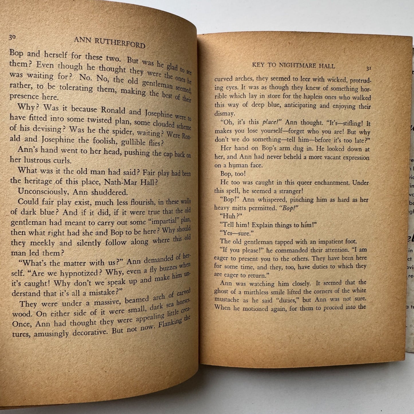 Ann Rutherford and The Key to Nightmare Hall by Kathryn Heisenfelt 1942 Whitman - Pretty Old Books