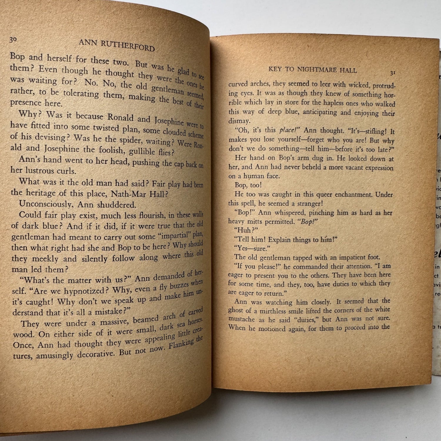 Ann Rutherford and The Key to Nightmare Hall by Kathryn Heisenfelt 1942 Whitman - Pretty Old Books