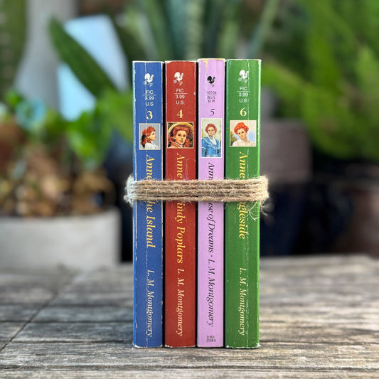 Anne of Green Gables Vintage Paperback Set of 3, L.M. Montgomery, 1998 - Pretty Old Books