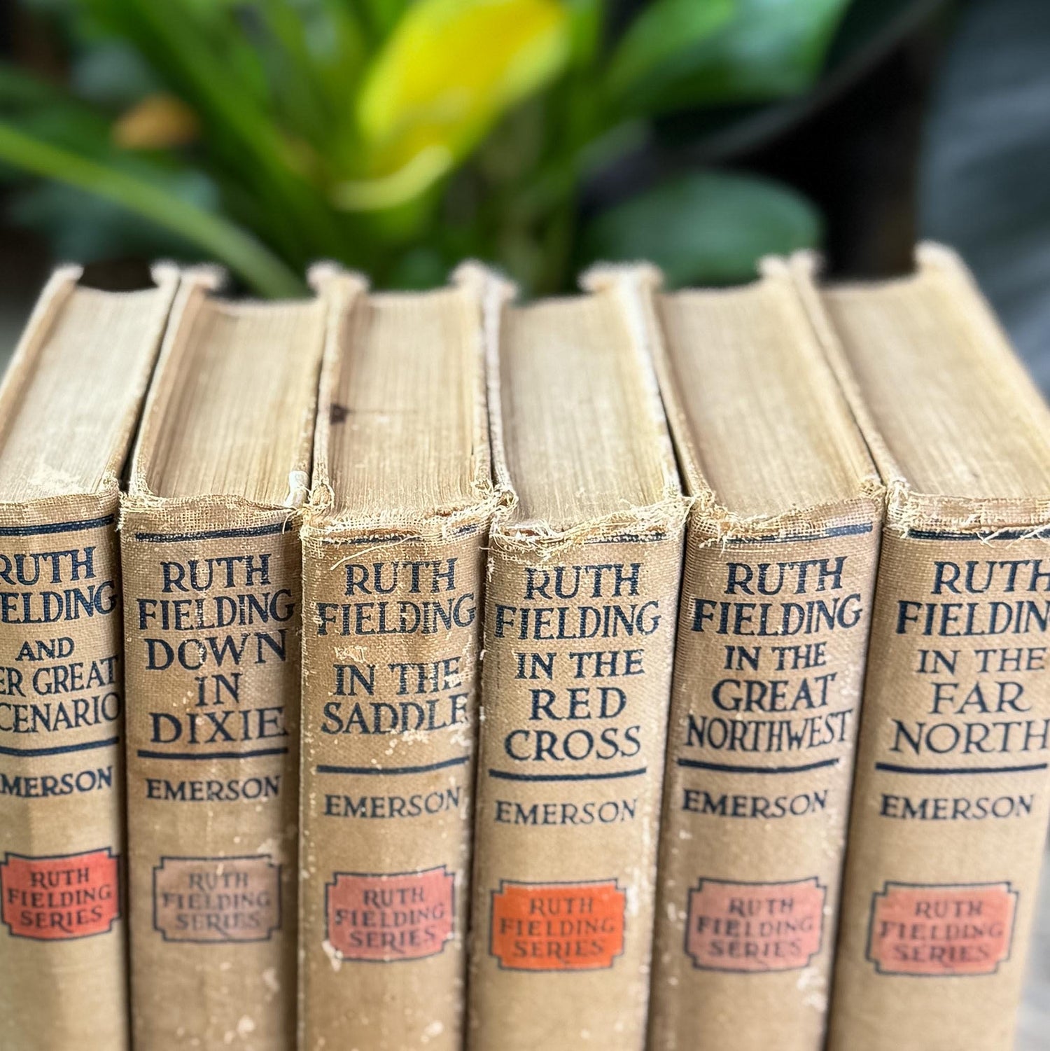 Antique 1920s Shabby Ruth Fielding Books for Girls - Pretty Old Books