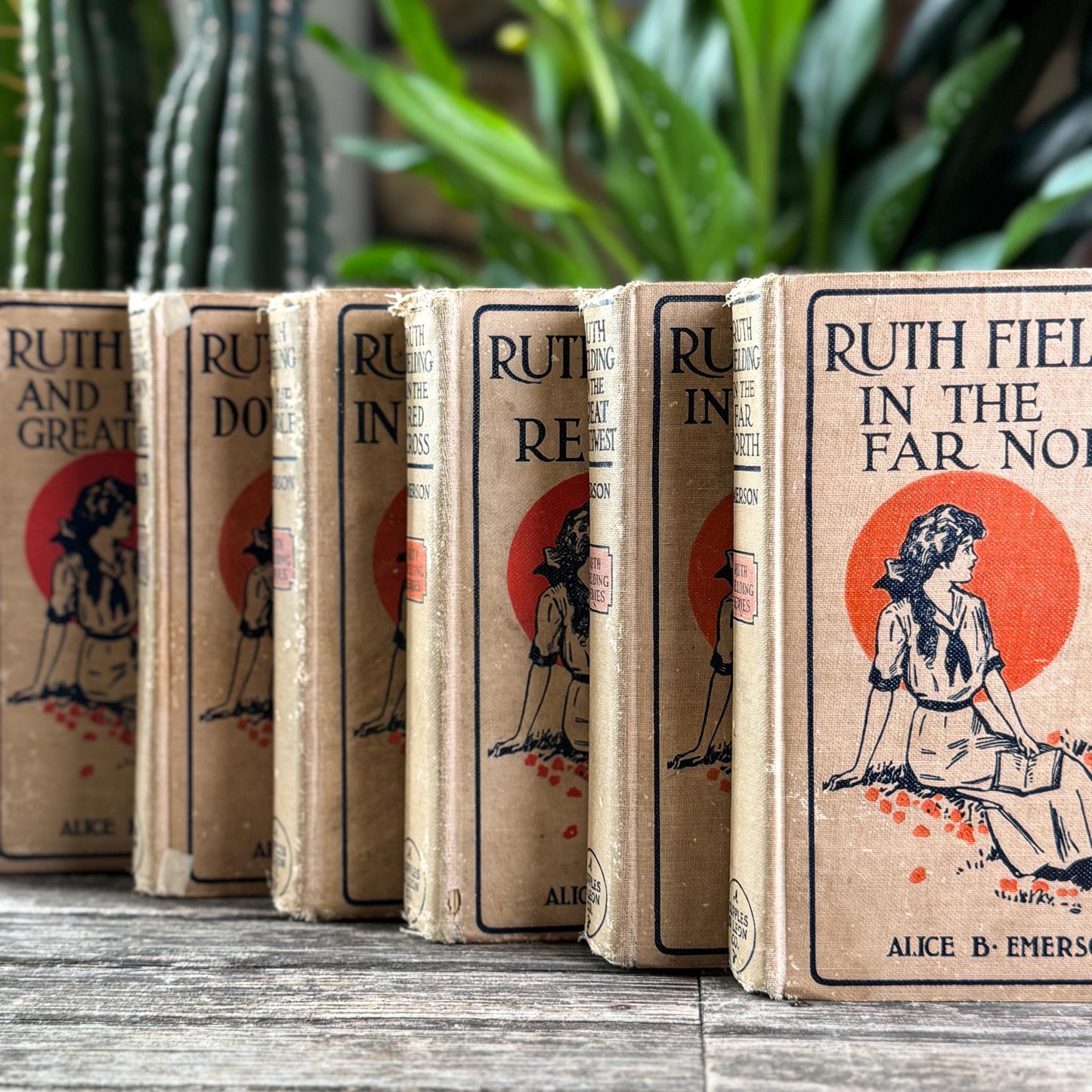 Antique 1920s Shabby Ruth Fielding Books for Girls - Pretty Old Books