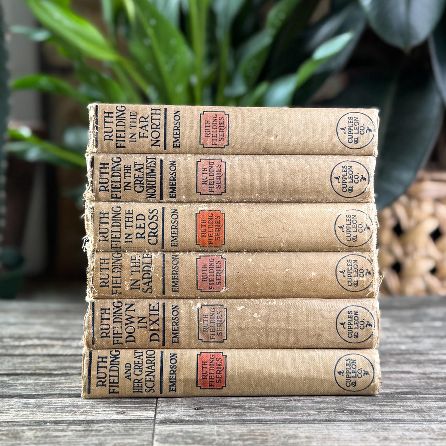 Antique 1920s Shabby Ruth Fielding Books for Girls - Pretty Old Books