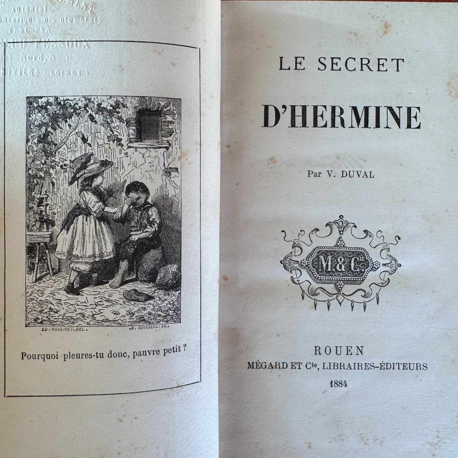 Antique French Book Bundle, Art Nouveau Gilt and Black Covers, Children's Prize Books - Pretty Old Books