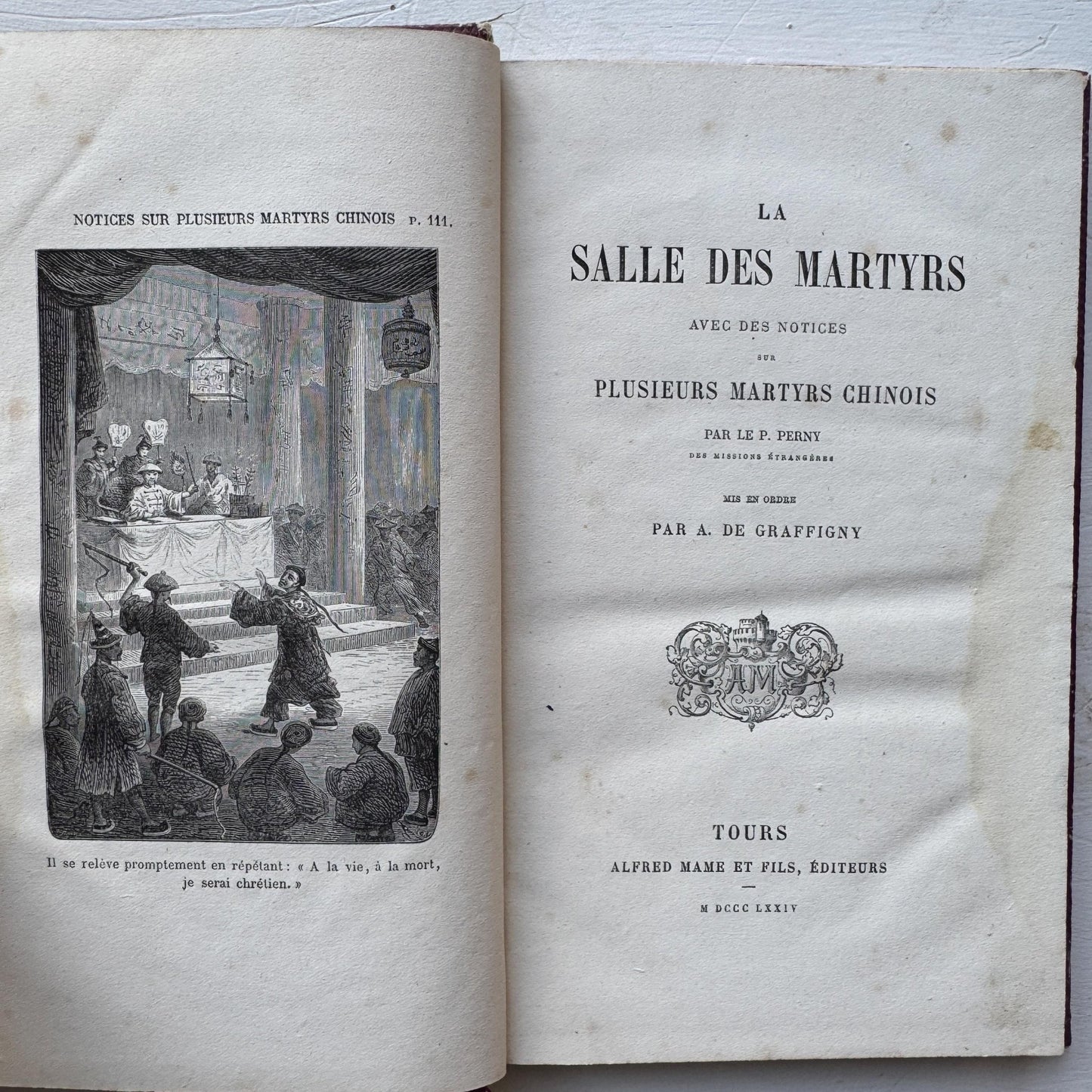 Antique French Book Bundle in Pink, Purple, and Faded Red With Floral Covers - Pretty Old Books