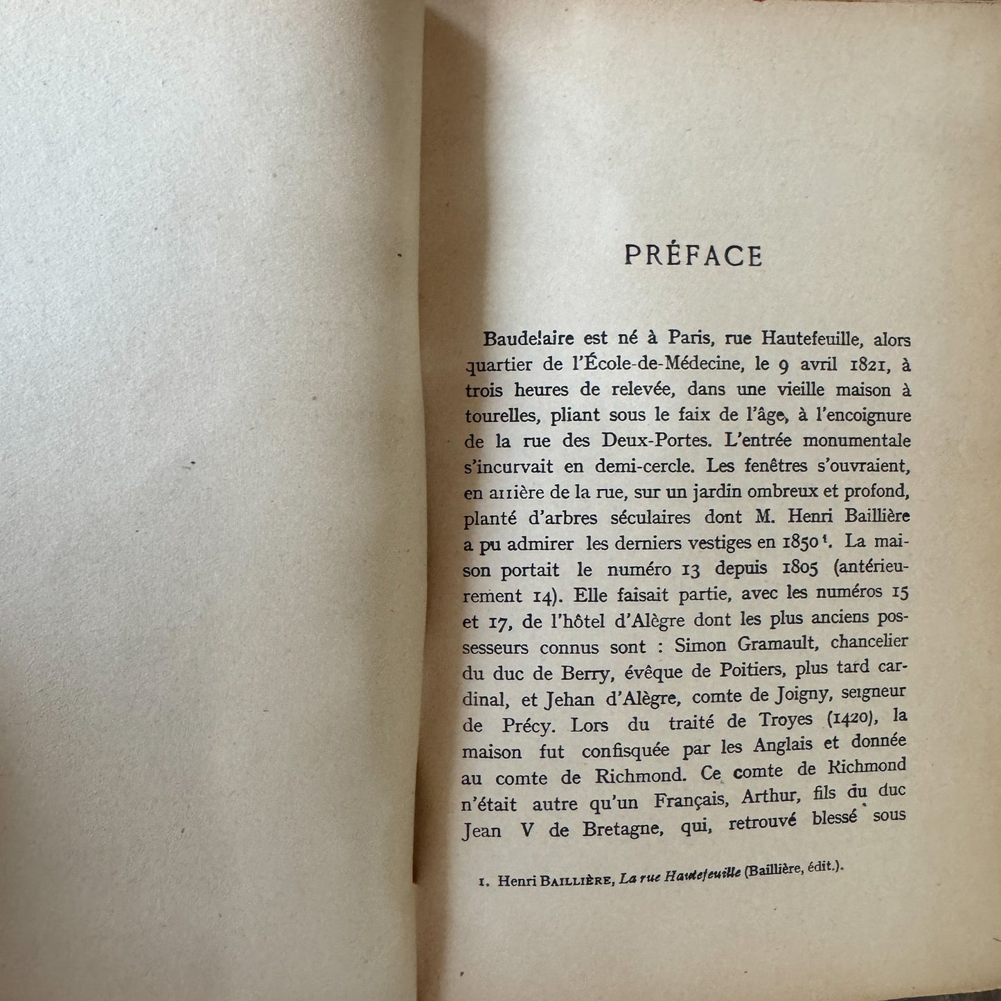 Antique Leather - Bound French Edition of Les Fleurs du Mal, Charles Baudelaire - Pretty Old Books