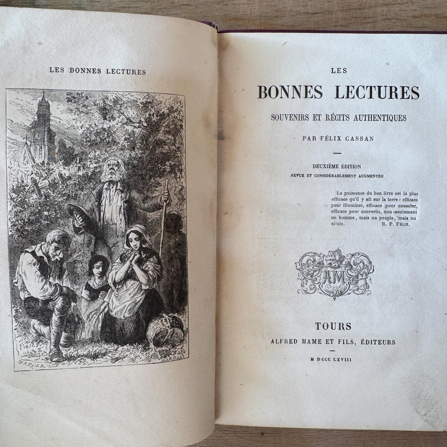Antique Purple French Book Bundle With Gilt Embossed Covers and School Prize Labels - Pretty Old Books