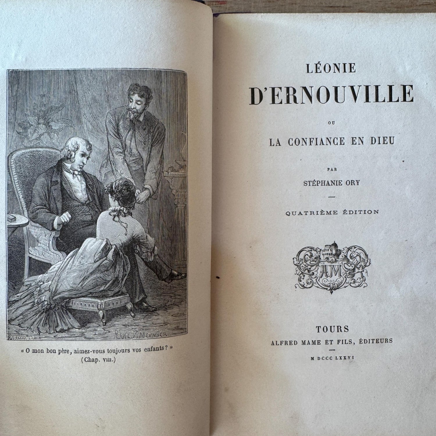 Antique Purple French Book Bundle With Gilt Embossed Covers and School Prize Labels - Pretty Old Books